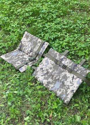 Тактичний каремат-піджопник складний для сидіння (піксель)