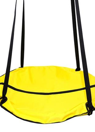 Гойдалка підвісна для дітей та дорослих, гніздо лелеки «take&ride nest» yellow (жовта)