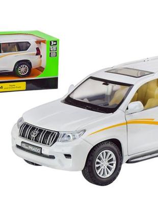 Машина металевий "автопром", 68270a(w),1:24 "land cruiser prado",на батарейках, світло,звук,відкр.дв