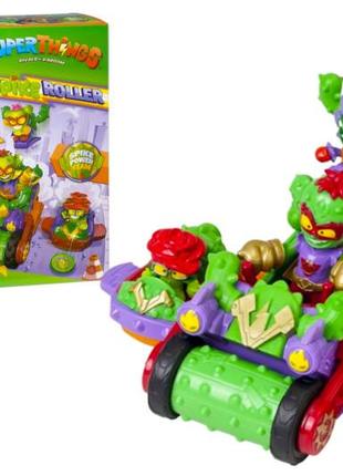 Игровой набор спайк-роллер кактус, 3 машинки, казум-кид, 3 фигурки, «kazoom kids», superthings
