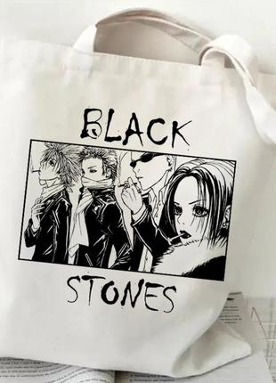 Эко-сумка шоппер "nana 22" black stones