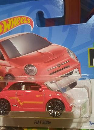 Hot wheels 2023 hw green speed fiat 500e 8/10 144/250 hkk24 фіат машинки колекційні хот вілс