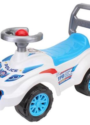 Толокар автомобиль "полиция",цвет:бело - голубой, от 3 лет, технок тойс