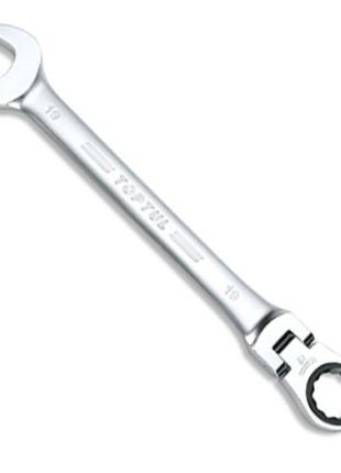 Ключ комбинированный 13мм с трещоткой и шарниром  toptul aoah1313