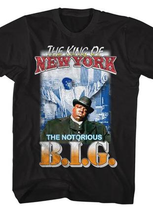 Футболка чёрная notorious b.i.g ''king of new york'' vintage look t-shirt xs