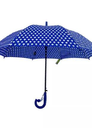 Зонт детский складной grunhelm горошек uao-1126c-42gk синий