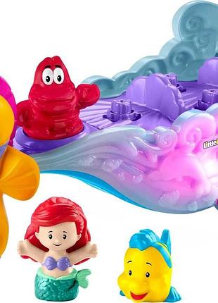 Fisher-price little people disney princess ariel's sea carriage hmx83 фішер-прайс дісней морська карета аріель