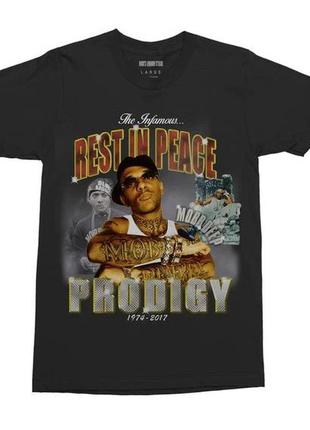 Футболка чёрная prodigy of mobb deep vintage look t-shirt xs