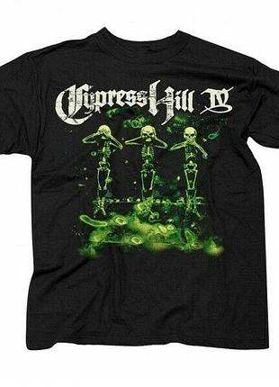 Футболка чёрная cypress hill ''iv'' vintage look t-shirt xs
