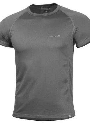 Футболка для тренувань pentagon tactical body shock activity shirt cinder grey