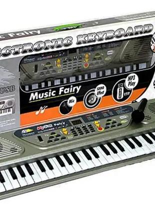 Іграшка орган mq-806usb, від мережі, з мікрофоном, usb-порт, 54 клавіш, у коробка. р. 74*26*12 см.
