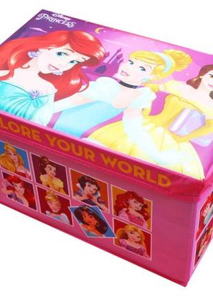 Кошик-скринька для іграшок, d-3530, принцеси, пакет. 40*25*25см