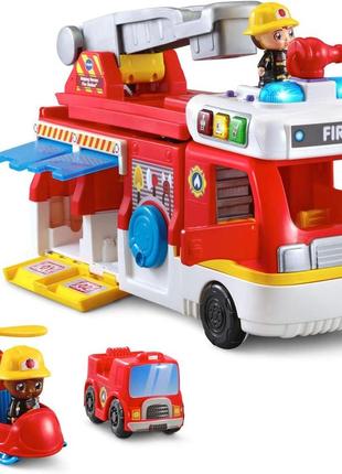 Vtech helping heroes fire station 80-529801 ffp вітек пожежна машина станція інтерактивна розвиваюча іграшка