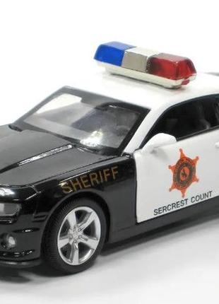 Машина колекційна металева полиция chevrolet camaro ss-police,  автопром на батарейки, свет, звук