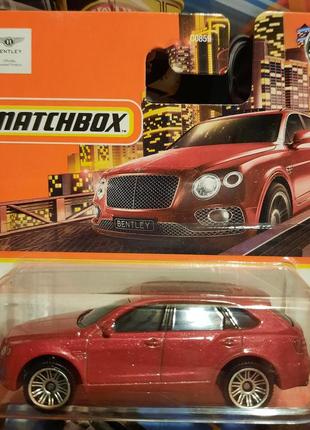 Matchbox 2022 bentley bentayga 82/100 hfr55 бентлі машинки базові колекційні матчбокс