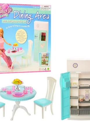 Мебель детская gloria,столовая с холодильником и столиком