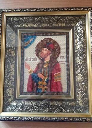 Ікона вишита бісером