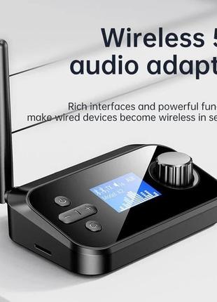 Bluetooth 5.1 приемник-передатчик q sound c41 pro lcd display