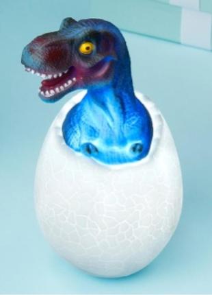 Дитячий світильник sunroz 3d dinosaur lamp лампа-нічник "динозаврик у яйці" з пультом дк