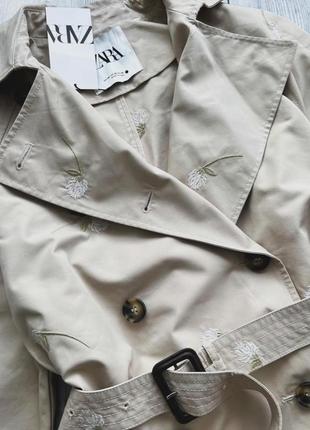 Плащ тренч zara 10