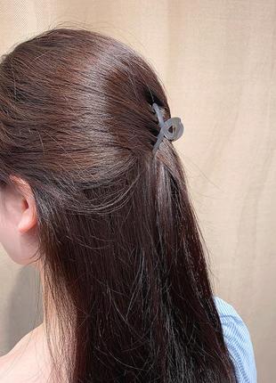 Зажим для волосся маленька петля 4.5 см, різні кольори, ціна за 1 шт, крабик аксесуар для зачісок
