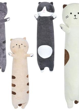 М'яка іграшка кіт, подушка, розмір великий, 3 види, 4 кольори, 100 см mp 2344-3