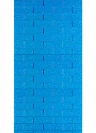 Самоклеющаяся 3d панель под синий кирпич 3080х700х3мм sw-00001756