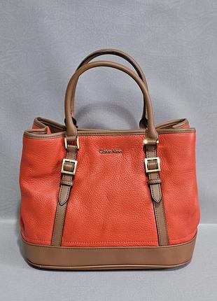 Фірмова шкіряна сумка calvin klein, оригінал