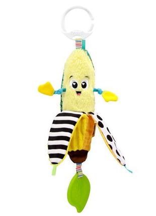 М'яка іграшка-підвіска lamaze бананчик із прорізувачем (l27382)