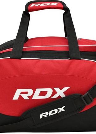 Спортивна сумка rdx r1 duffel bag with backpack straps black/red