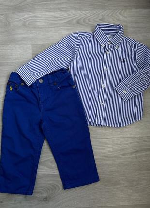 Штани і сорочка ralph lauren 12-18 м