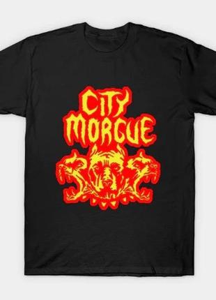 Футболка чёрная city morgue black t-shirt xs