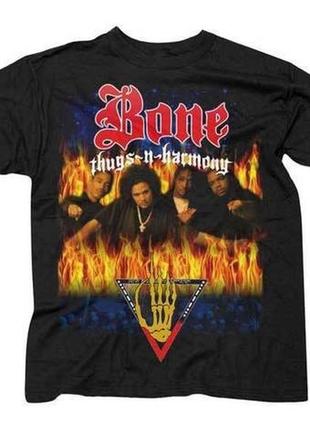 Футболка чёрная bone thugs n harmony vintage t-shirt black xs