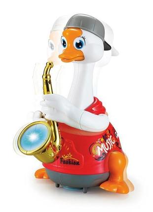 Музична іграшка hola toys гусак-саксофоніст червоний (6111-red)
