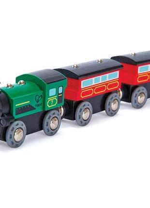 Набір для іграшкової залізниці hape пасажирський поїзд (e3719)