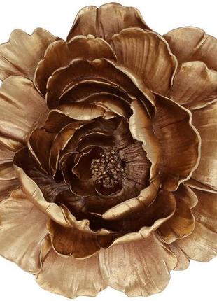 Підвісний декор "giorgi квітка" 24.5х4.5х24 см, полістоун, золотий