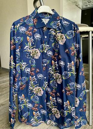 Кольорова приталена сорочка