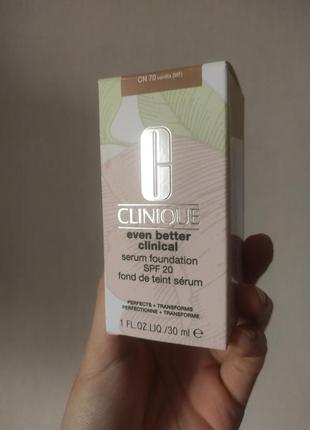 Clinique even better clinical serum foundation spf 20 (один раз свотчений) cn 70 vanilla