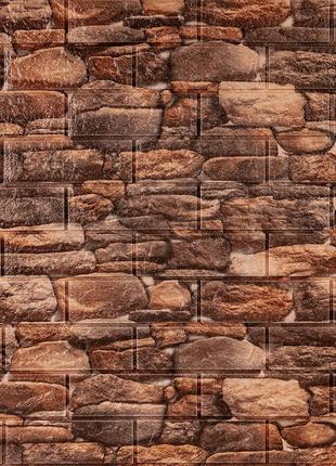 Самоклеюча декоративна 3d панелі під камінь матовий700х770х5мм (060m) sw-00000635
