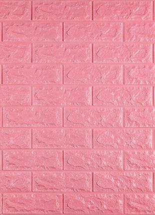 3d панель самоклеющаяся кирпич розовый 700x770x7мм (004-7) sw-00000057