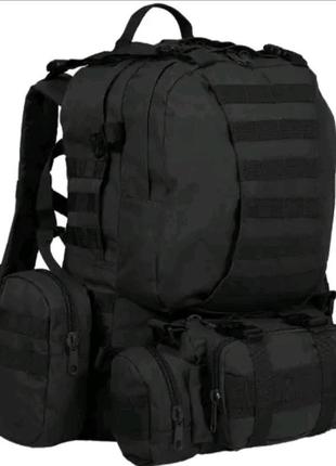 Рюкзак тактичний "mil-tec" великий (55л) + обваг, чорний, німеччина