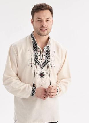 Современная мужская вышиванка, рубашка с вышивкой