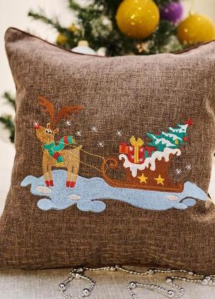 Наволочка декоративної подушечки на диван вишивка/pillowcase for a decorative sofa pillow embroidery