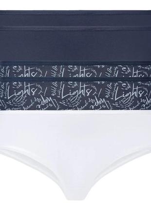 Женские хипстеры esmara®, 5 шт., размер s/m, цвет белый, синий