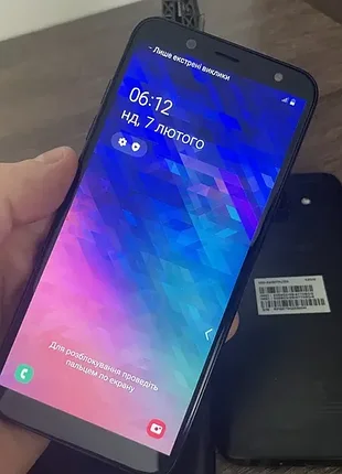 Б.у. смартфон samsung galaxy a6 sm-a600fn/ds 3/32гб 2сім +гарантія!