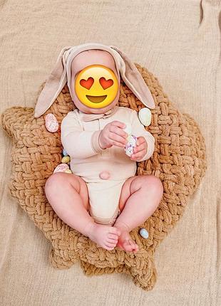 Костюм боді шапка little angel заєць зайчик кролик великдень