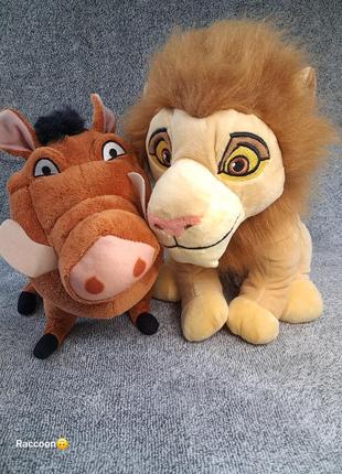 Король лев, сімба та пумба, м'яка іграшка,  disney + подарунок