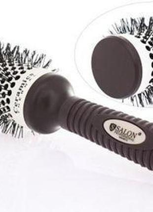 Керамічна щітка-брашинг для волосся ceramics thermal пластикова кругла 9884 btc salon (2000001991831)