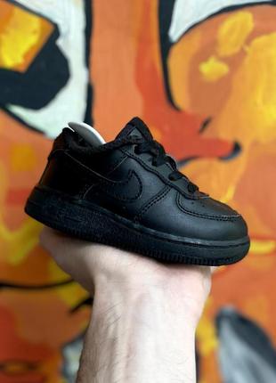 Nike кроссовки 22 размер детские кожаные чёрные оригинал
