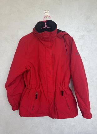 Куртка лыжная спортивная красная яркая унисекс